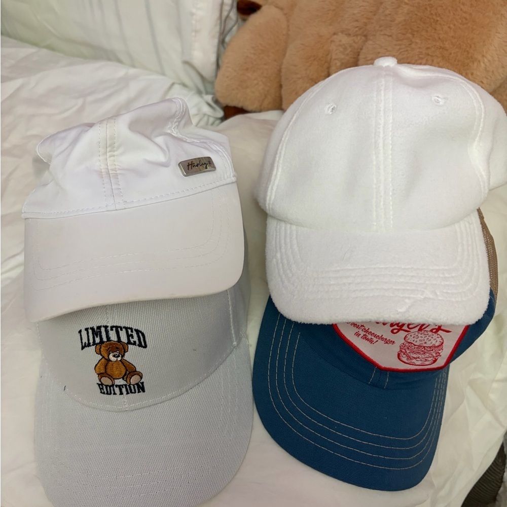 4 Pairs Of Hats (Caps)